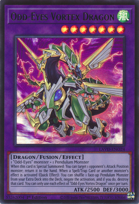 Odd-Eyes Vortex Dragon - (LAVD-ENO24) - Ultra Rare 1st Edition