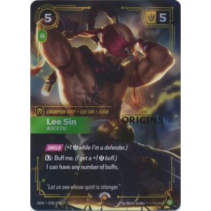 Lee Sin - Ascetic (078/298) - Riftbound Origins Release Event Promo