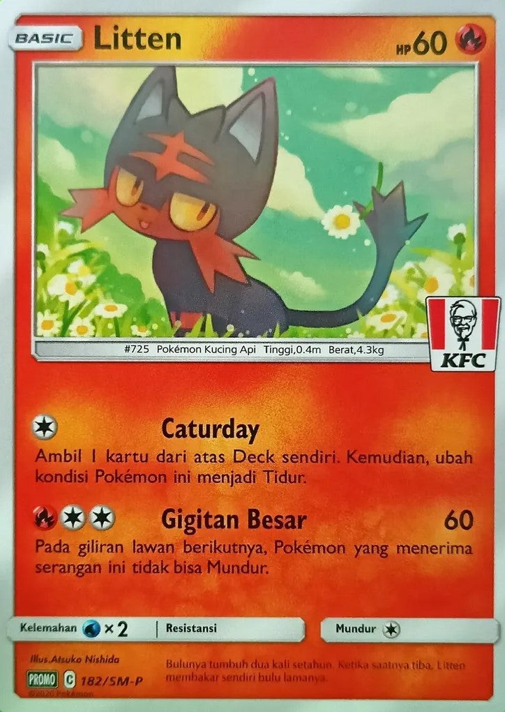 INDONESIAN Litten - 182/SM-P - KFC Stamp Promo