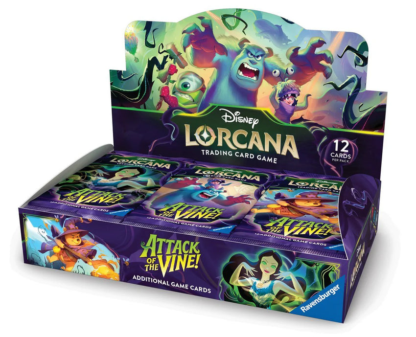 (ONE SPOT PER PERSON) Lorcana TCG Disney Attack of the Vine 1 Box Opening - #32900・3 Random Packs (Release Day)