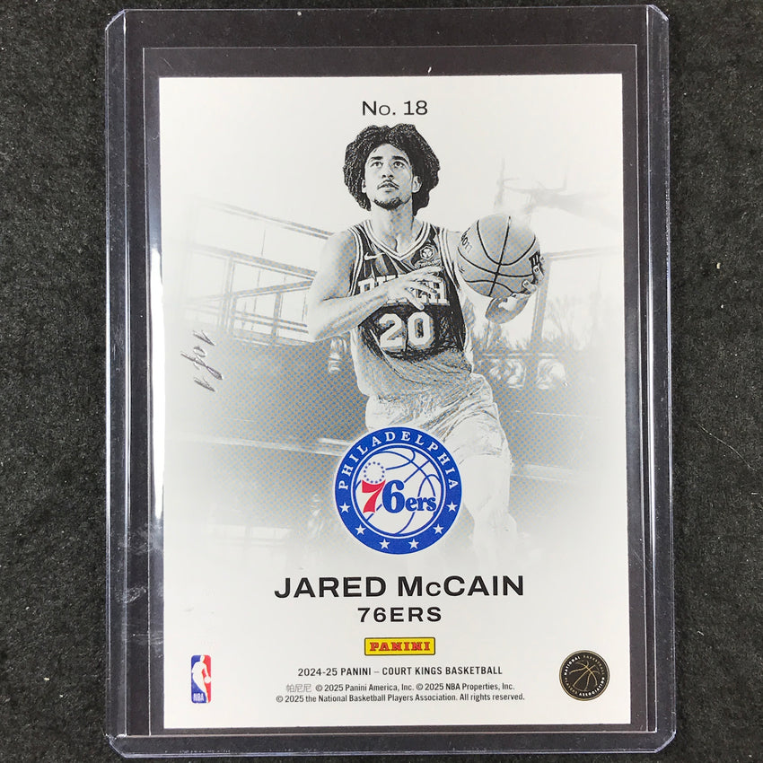 2024-25 Court Kings JARED MCCAIN Works In Progress Rookie Masterpiece 1/1 #18