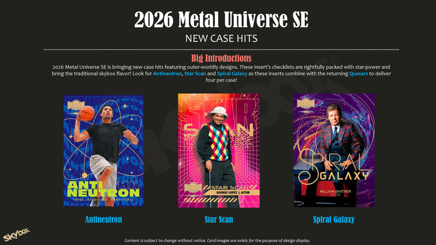 2026 Upper Deck Metal Universe SE Multi-Sport Hobby Box (Pre Order)