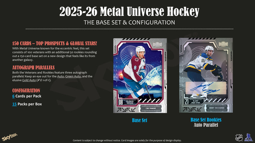 2025-26 Upper Deck Metal Universe Hockey Hobby Box