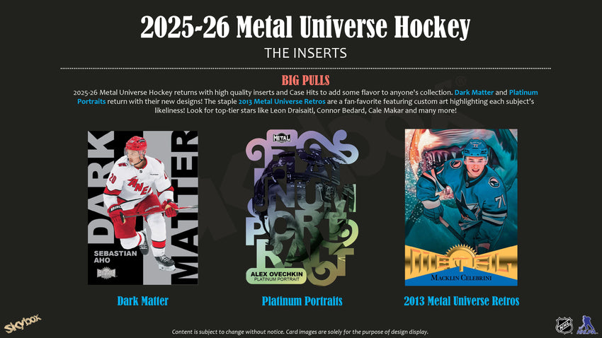 2025-26 Upper Deck Metal Universe Hockey Hobby Box