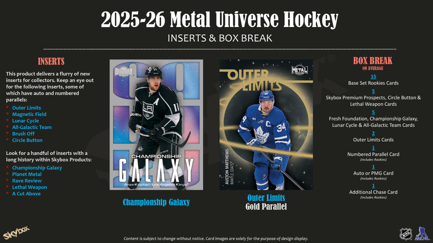 2025-26 Upper Deck Metal Universe Hockey Hobby Box