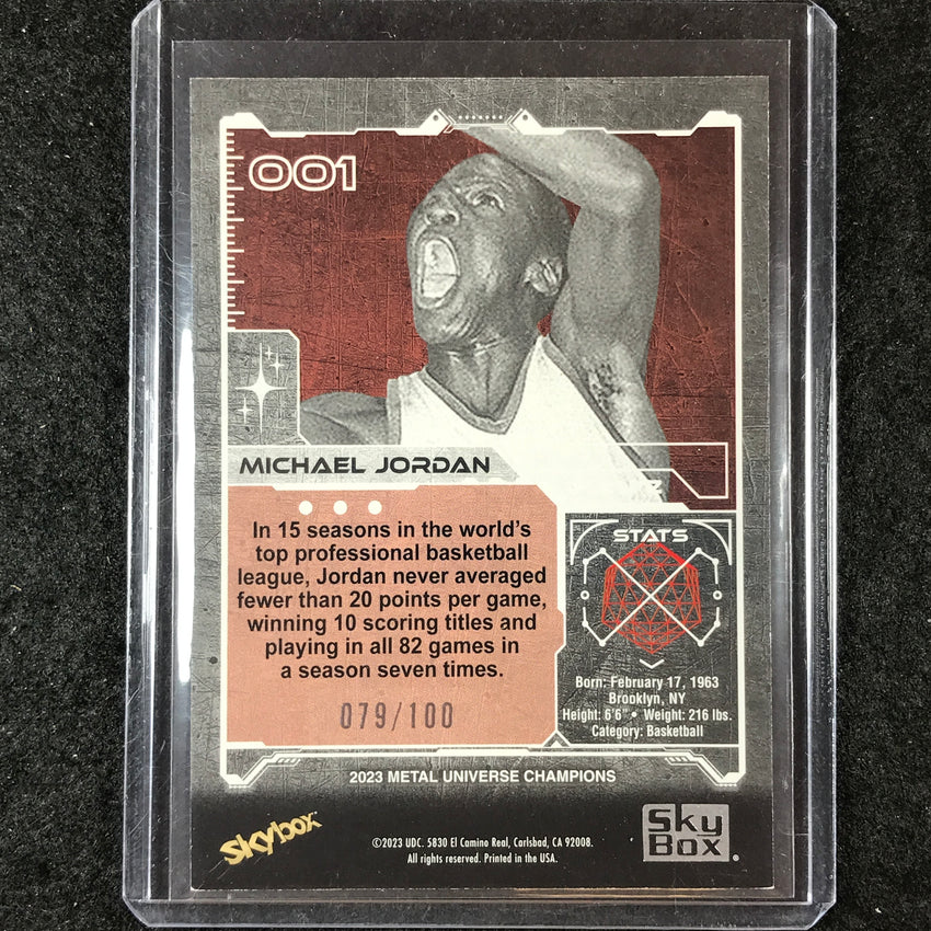 2023 Metal Universe Champions MICHAEL JORDAN Red Precious Metal Gems 79/100 #1