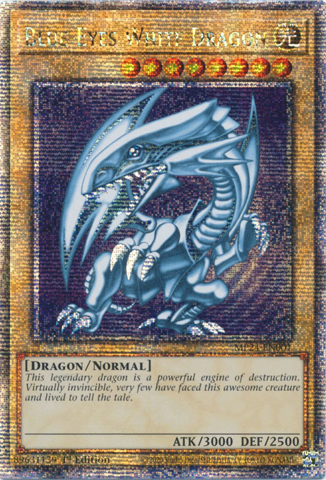 Blue-Eyes White Dragon - MP24-EN001 - Quarter Century Secret Rare 1st Edition
