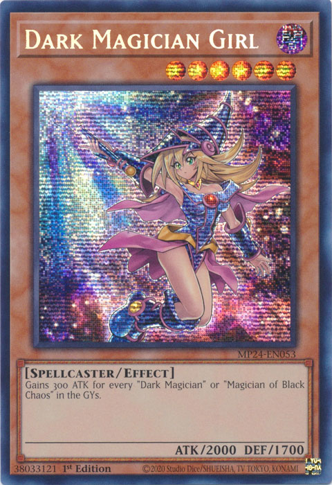 Dark Magician Girl (alternate artwork) - MP24-EN053 - Prismatic Secret Rare 1st Edition