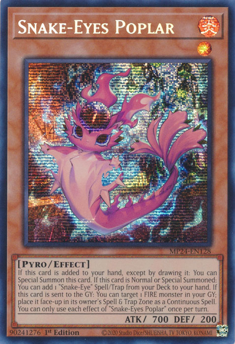yugioh snake eyes cards Snake-Eyes Poplar - MP24-EN128