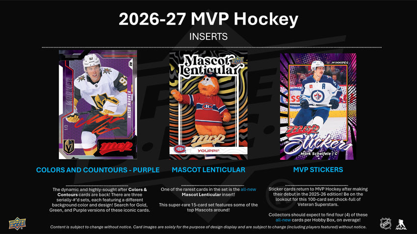 2026-27 Upper Deck MVP Hockey Hobby Box
