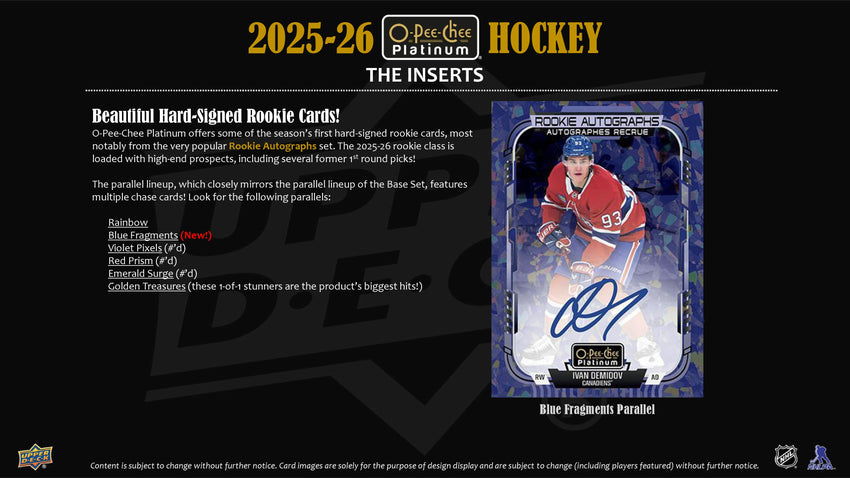 2025-26 Upper Deck O-Pee-Chee Platinum Hockey Blaster Box (Pre Order)