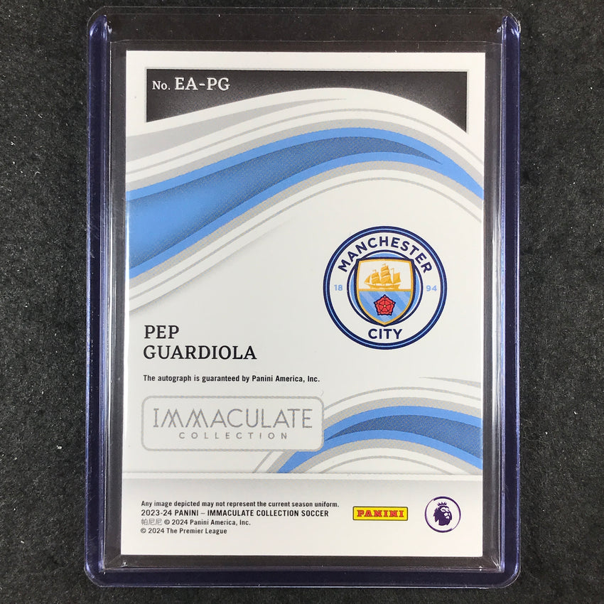 2023-24 Immaculate Soccer PEP GUARDIOLA Excellence Auto Silver 49/49