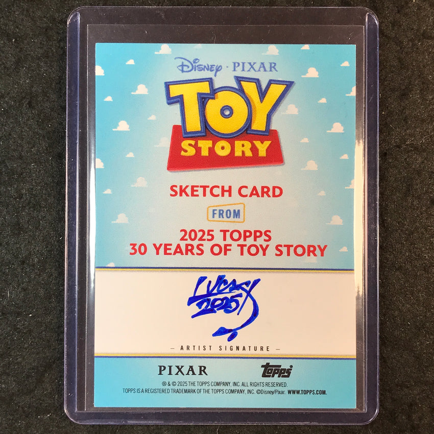 2025 Topps Toy Story EVIL DR. PORKCHOP Artist Sketch 1/1 LUCAS