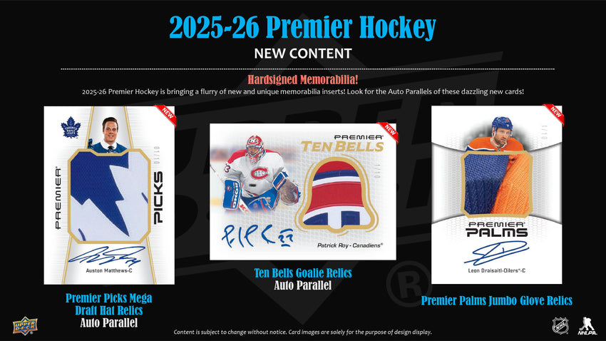 2025-26 Upper Deck Premier Hockey Hobby Box-Cherry Collectables