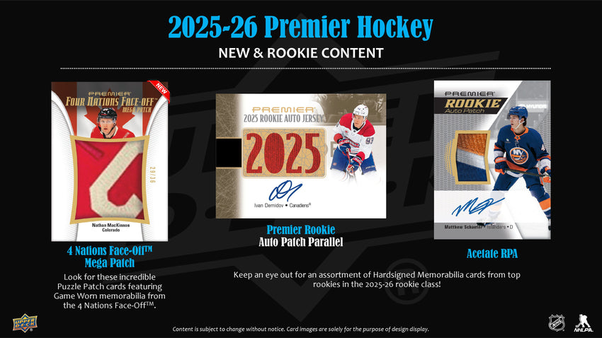 2025-26 Upper Deck Premier Hockey Hobby Box-Cherry Collectables