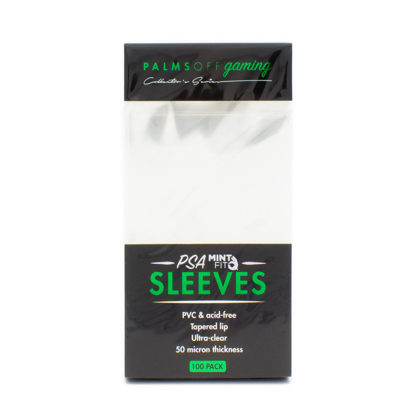 Palms Off Gaming Psa Graded Card Mint-fit Sleeves - Regular 100pc Cherry Collectables Palms Off Gaming Psa Graded Card Mint-fit Sleeves - Regular 100pc Cherry Collectables