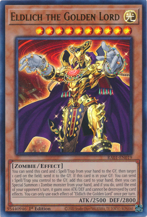 RA01-EN019 - Eldlich the Golden Lord Ultra Rare 1st Edition