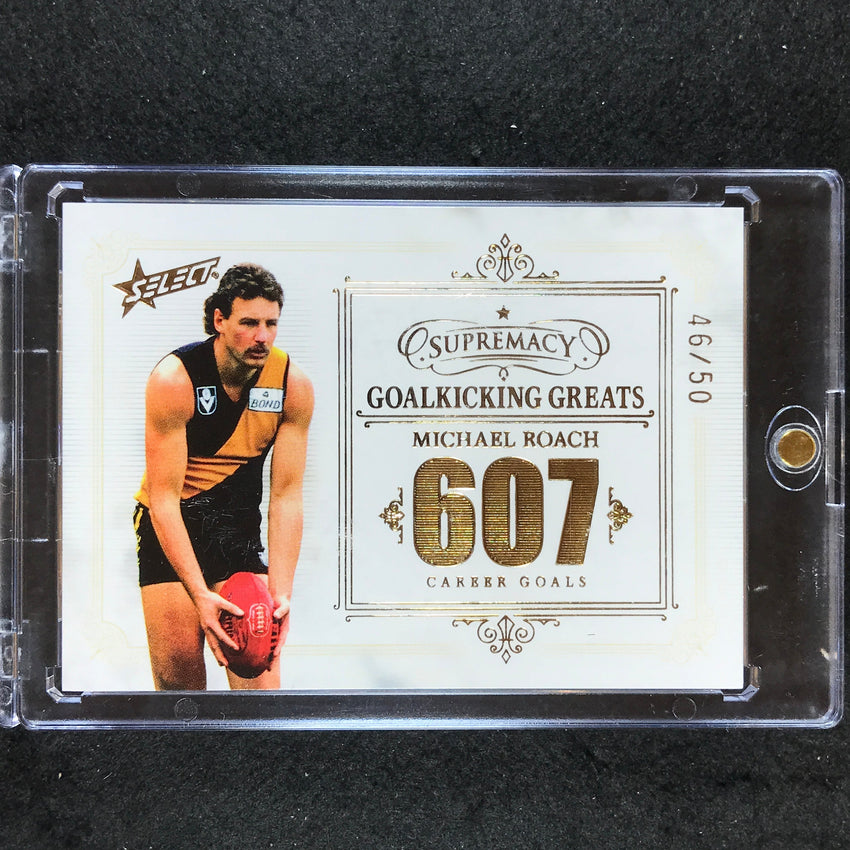 2021 Select AFL Supremacy MICHAEL ROACH Goalkicking Greats 46/50