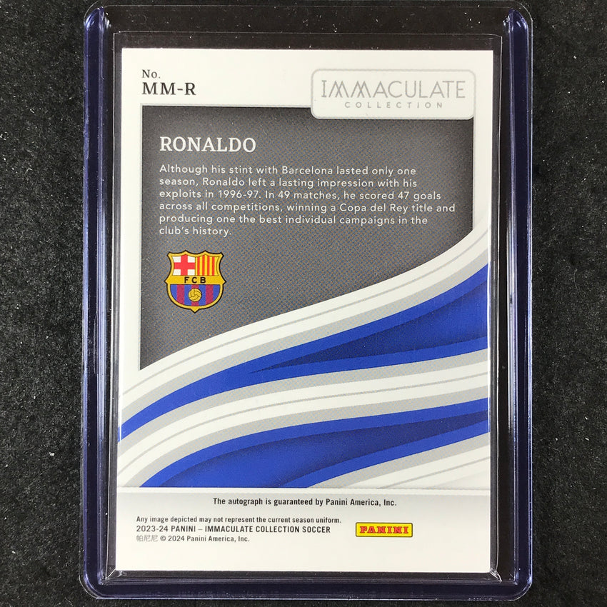 2023-24 Immaculate Soccer RONALDO Modern Marks Auto Silver 2/7