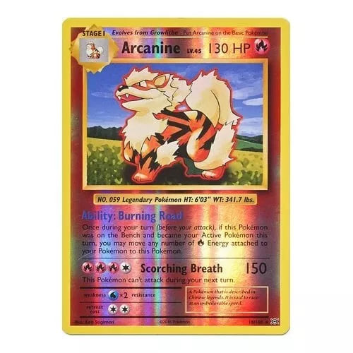 Reverse Holo Arcanine - 18/108 - XY Evolutions