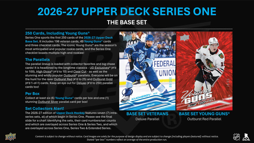 2026-27 Upper Deck Series 1 Hockey Hobby Box (Pre Order)