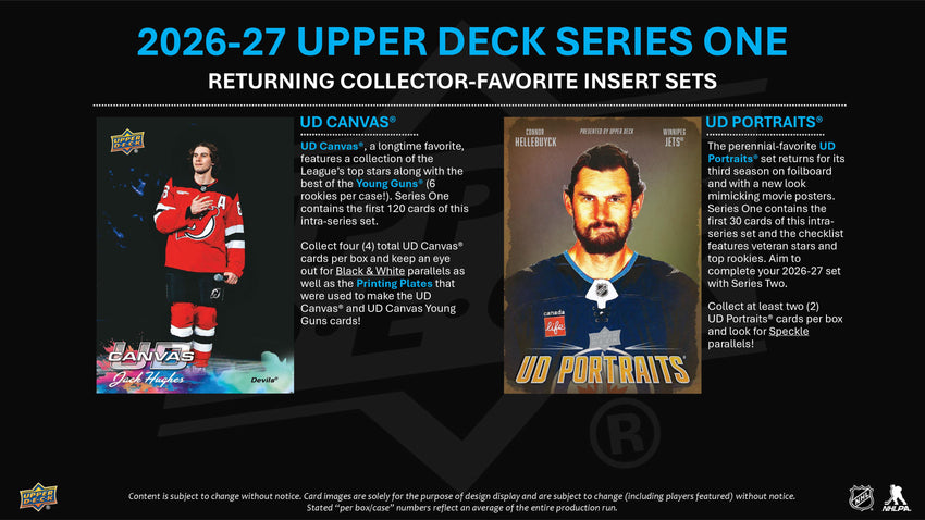 2026-27 Upper Deck Series 1 Hockey Hobby Box (Pre Order)