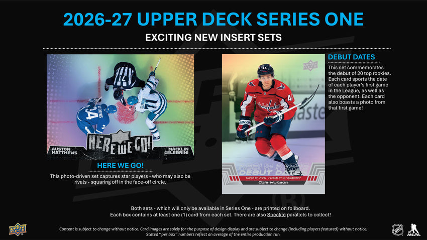 2026-27 Upper Deck Series 1 Hockey Hobby Box (Pre Order)