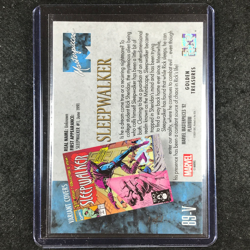 2024 Marvel Masterpieces '92 Platinum SLEEPWALKER Variant Golden Treasures 1/1