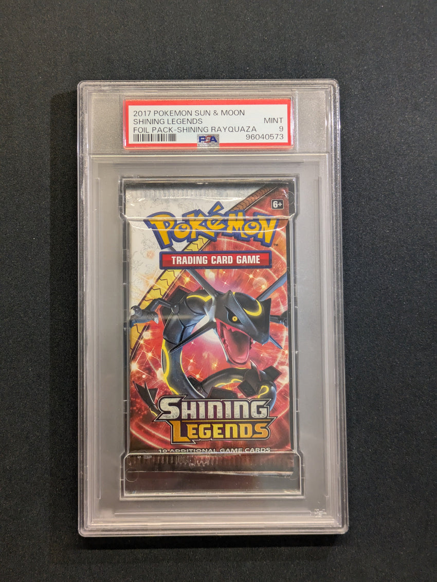 PSA 9  2018 Dragon Majesty Booster Pack - Rayquaza 573