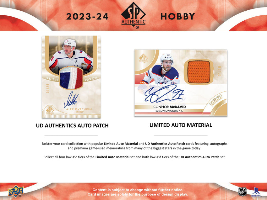 2023-24 Upper Deck SP Authentic Hockey Hobby Box (Pre Order Jul 3)