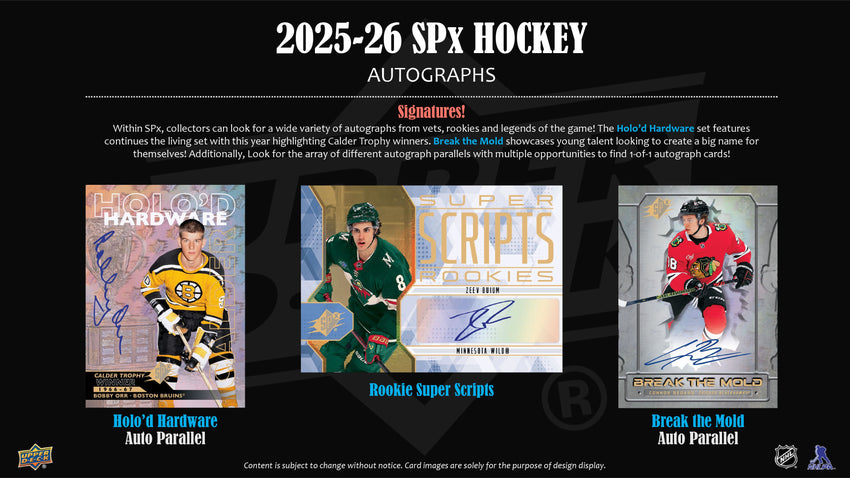 2025-26 Upper Deck SPx Hockey Hobby Box (Pre Order)
