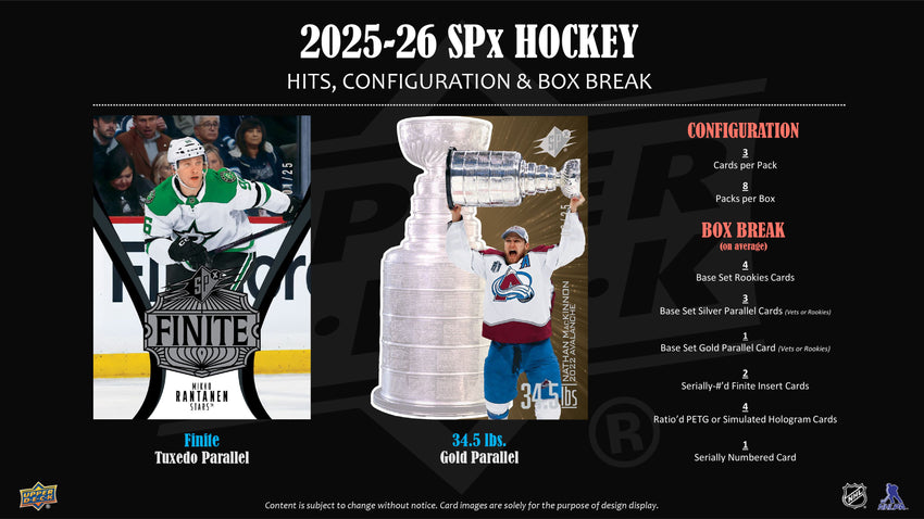 2025-26 Upper Deck SPx Hockey Hobby Box (Pre Order)