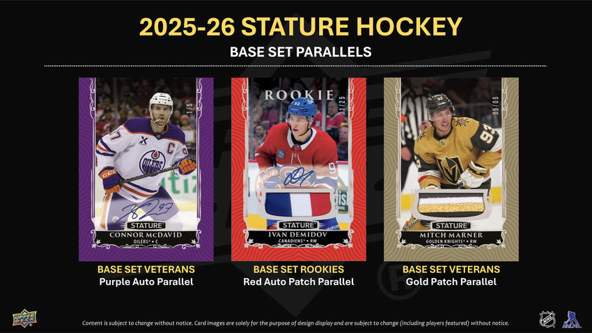 2025-26 Upper Deck Stature Hockey Hobby Box (Pre Order)