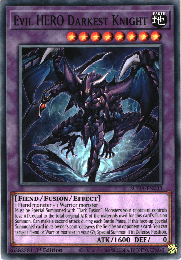 Evil HERO Darkest Knight - SUDA-EN033 - Common