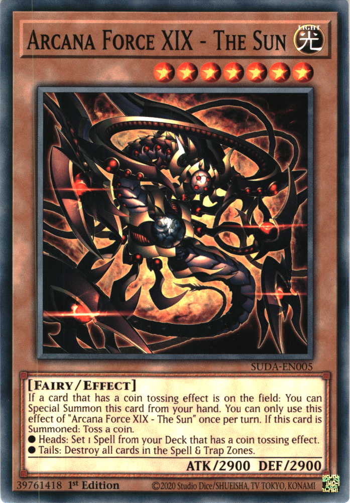 Arcana Force XIX - The Sun - SUDA-EN005 - Common