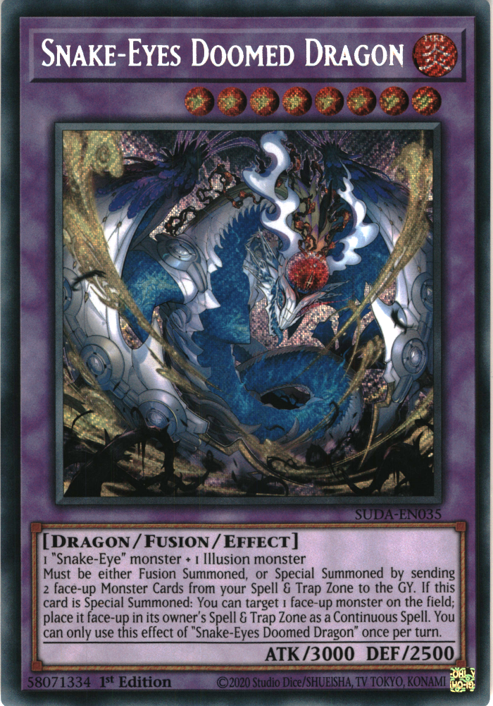 Snake-Eyes Doomed Dragon - SUDA-EN035 - Secret Rare