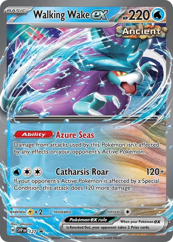 Walking Wake ex - SVP 127 - Pokemon SV Scarlet & Violet Promo