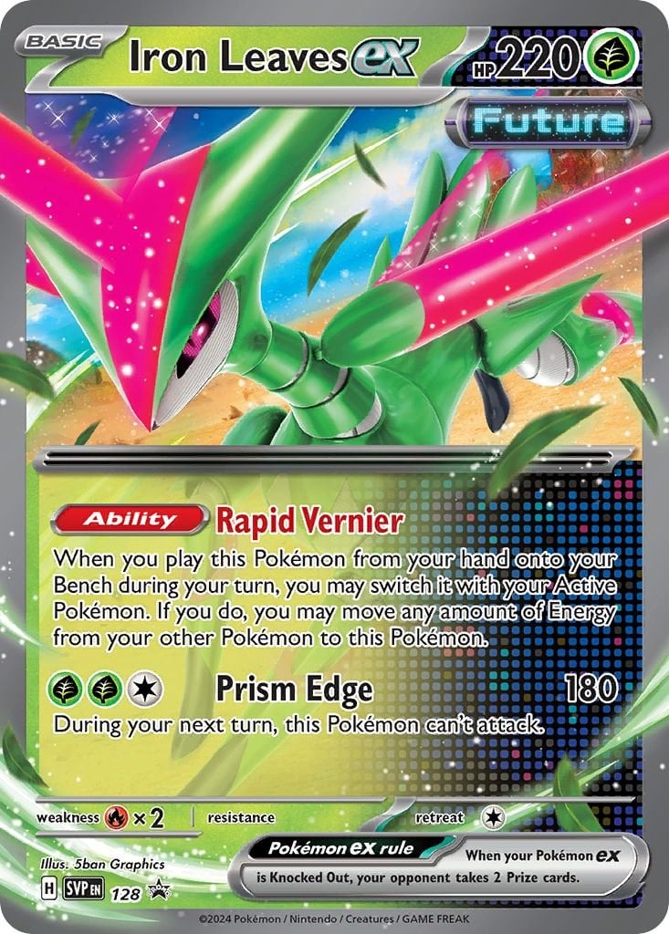 Iron Leaves ex - SVP 128 - Pokemon SV Scarlet & Violet Promo