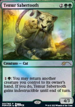 FOIL Temur Sabertooth - 001/005 - Year of the Tiger Promo