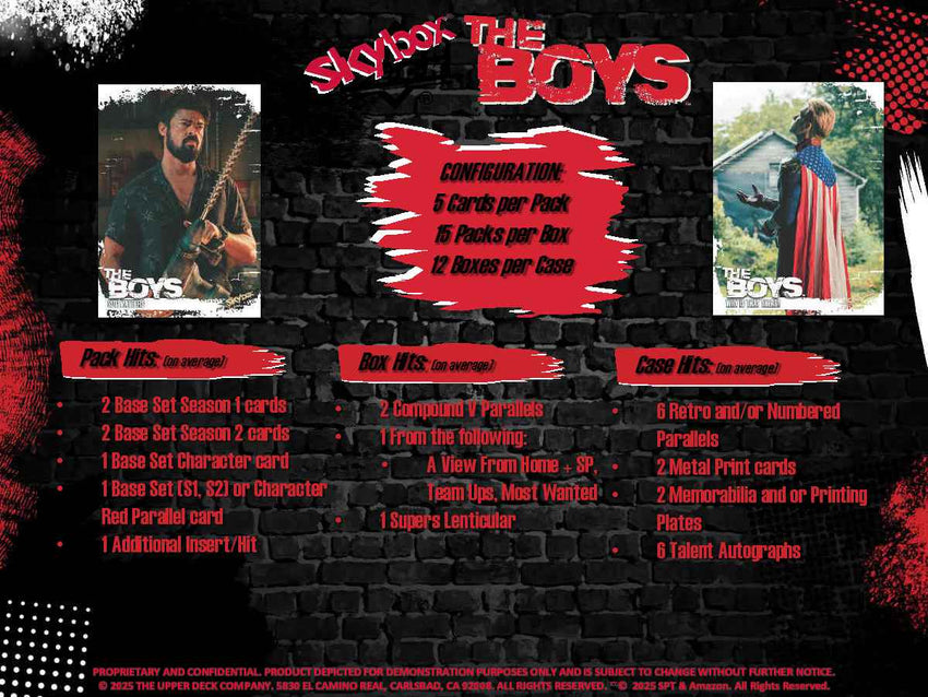 2025 Upper Deck The Boys Season 1 & 2 Hobby Box