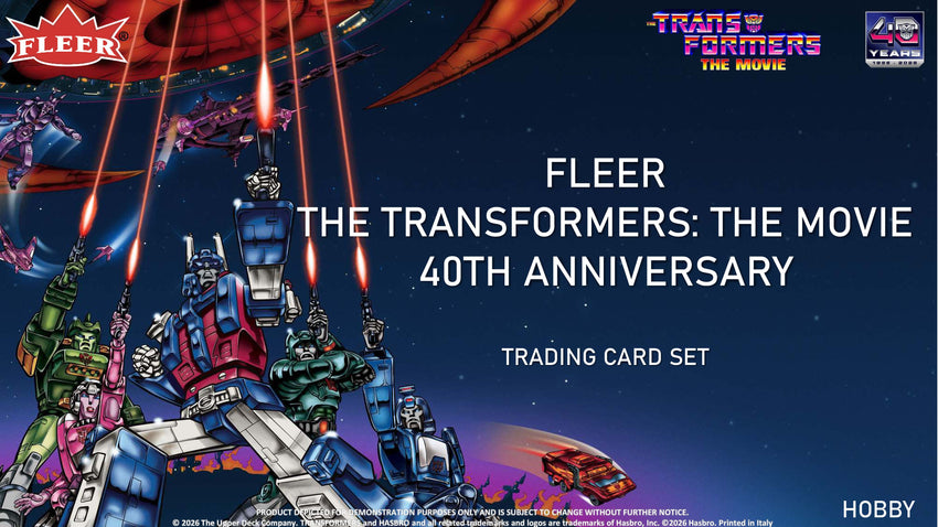 2026 Upper Deck Fleer Transformers: The Movie 40th Anniversary Hobby Box (Pre Order)