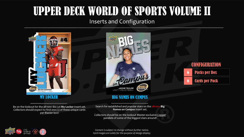 2025 Upper Deck World of Sports Volume 2 Blaster Box (Pre Order)