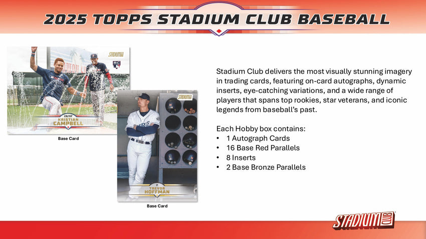 2025 Topps Stadium Club Baseball 3 Box Opening - #31559・Random Team (Feb 24 4pm)