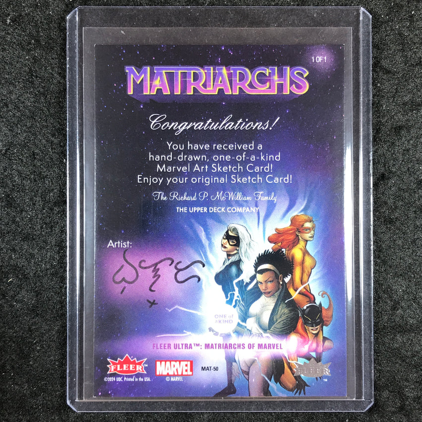 2024 Matriarchs of Marvel X-23 Artist Sketch 1/1 JOMAR BULDA