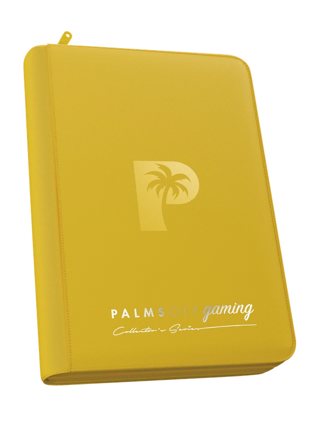 Palms Off Gaming Collectors Series 4 Pocket Zip Binder Yellow