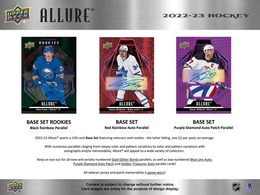 2022-23 Upper Deck Allure Hockey Hobby Box-Cherry Collectables