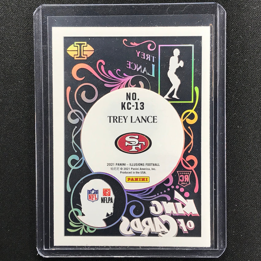 2021 Illusions TREY LANCE Rookie King of Cards Acetate Mosaic SP #13
