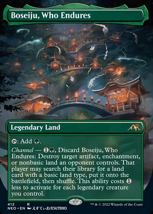 BORDERLESSBoseiju, Who Endures 412 -  Kamigawa Neon Dynasty