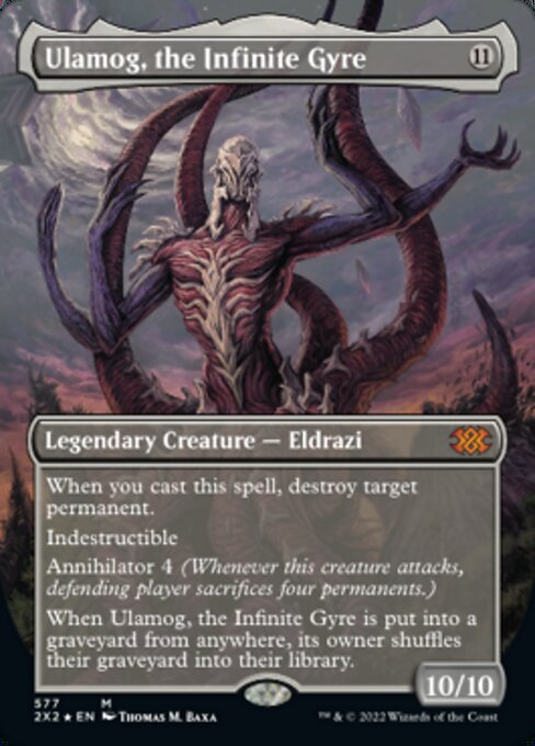 TEXTURED Ulamog, the Infinite Gyre 577# - Mythic Double Masters 2022