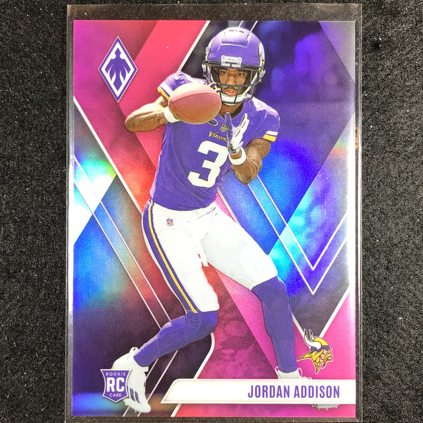 2023 Phoenix Football Jordan Addison Rookie Base Pink 18/199